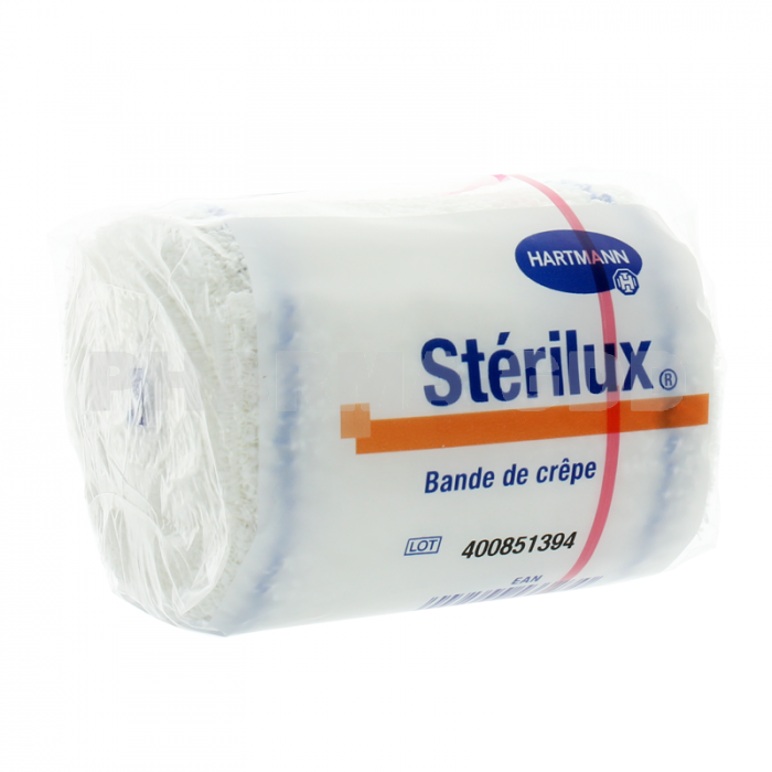 Photo de Bande de crêpe 4m x5cm Stérilux Bande de crêpe 4m x5cm Stérilux-148618