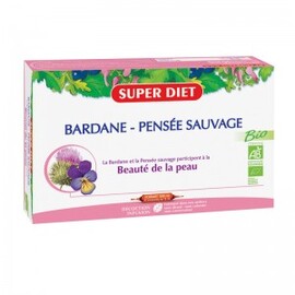BARDANE - PENSEE SAUVAGE BIO - 20 ampoules de 15ml - 20.0 unités - Beauté - peau - Super Diet Peau nette et saine toute l'année-4435