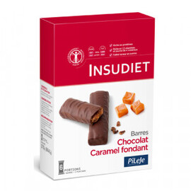 Barre chocolat caramel fondant - insudiet - pileje -221404
