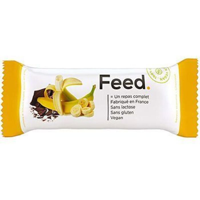 Photo de Barre repas complet banane chocolat 406kcal 100g Feed Barre repas complet banane chocolat 406kcal 100g Feed-222061