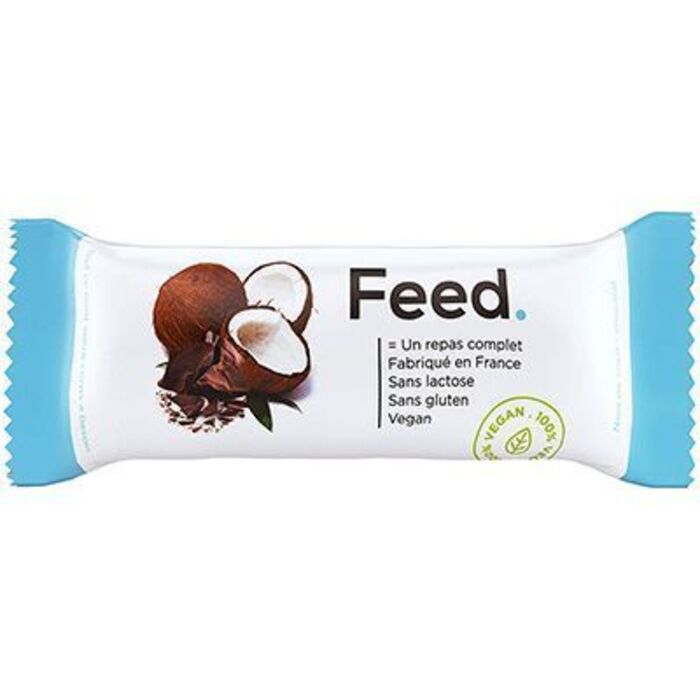 Photo de Barre repas complet noix de coco chocolat 433kcal 100g Feed Barre repas complet noix de coco chocolat 433kcal 100g Feed-222062
