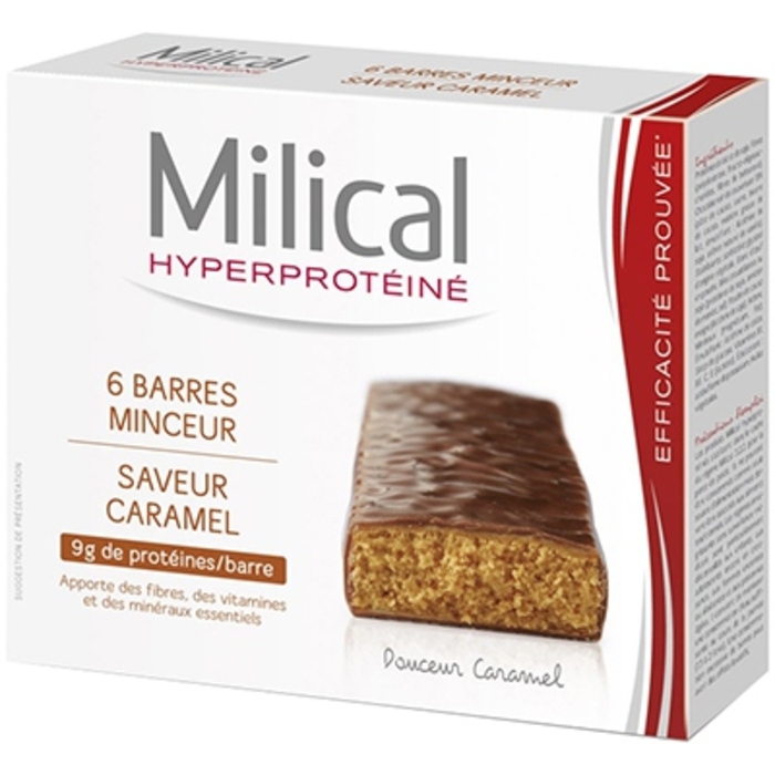 Photo de Barres minceur caramel x6 Milical Barres minceur caramel x6 Milical-7356