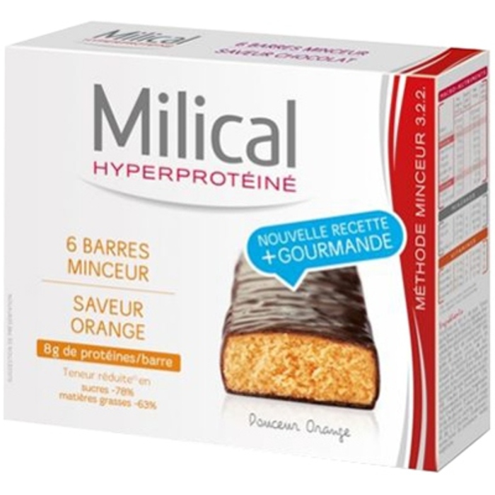 Photo de Barres minceur orange x6 Milical Barres minceur orange x6 Milical-7357