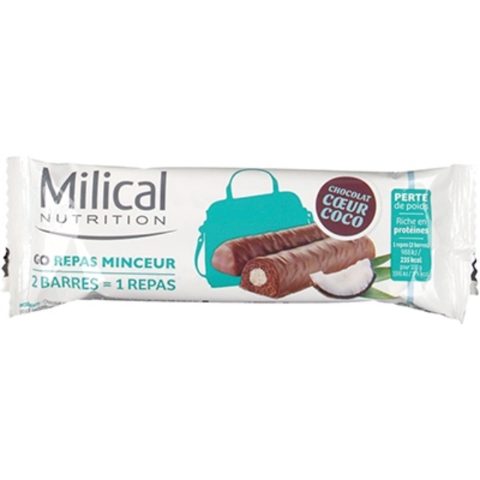 Photo de Barres repas minceur chocolat coco x2 Milical Barres repas minceur chocolat coco x2 Milical-204140
