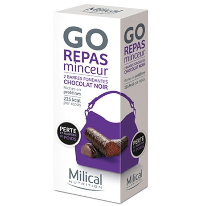 Photo de Barres repas minceur chocolat noir x2 Milical Barres repas minceur chocolat noir x2 Milical-198617