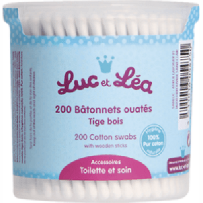 Photo de Bâtonnets ouatés tige bois x200 Luc et lea Bâtonnets ouatés tige bois x200 Luc et lea-226246