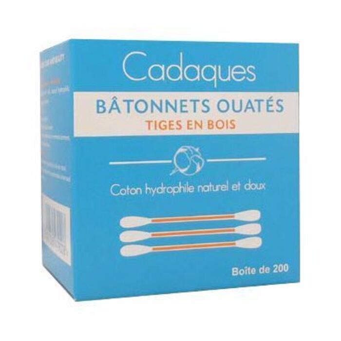 Photo de Bâtonnets ouatés tiges en bois x200 Cadaques Bâtonnets ouatés tiges en bois x200 Cadaques-215136