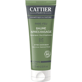 Baume Après-Rasage Homme Pare Feu Bio - 75.0 ml - Homme - Cattier Calme le feu du rasoir et répare l’épiderme-103883