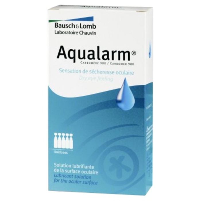 Photo de Bausch + lomb aqualarm solution lubrifiante - 20 unidoses Bausch & lomb Bausch + lomb aqualarm solution lubrifiante - 20 unidoses Bausch & lomb-205516