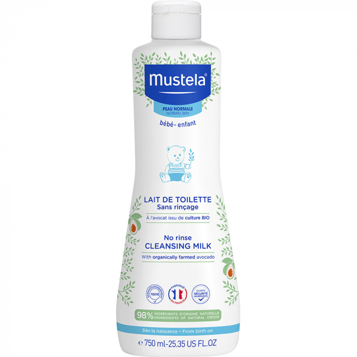 Photo de Bb lait toil s/rinc pn 750 Mustela Bb lait toil s/rinc pn 750 Mustela-229833