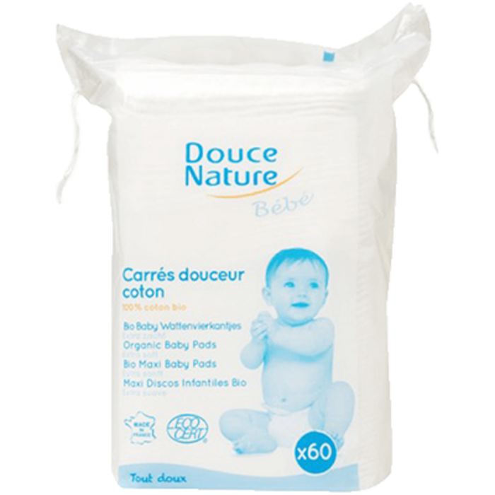 Photo de Bébé carrés douceur coton bio x60 Douce nature Bébé carrés douceur coton bio x60 Douce nature-14418