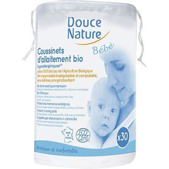 Photo de Bébé coussinets d'allaitement bio x30 Douce nature Bébé coussinets d'allaitement bio x30 Douce nature-142038