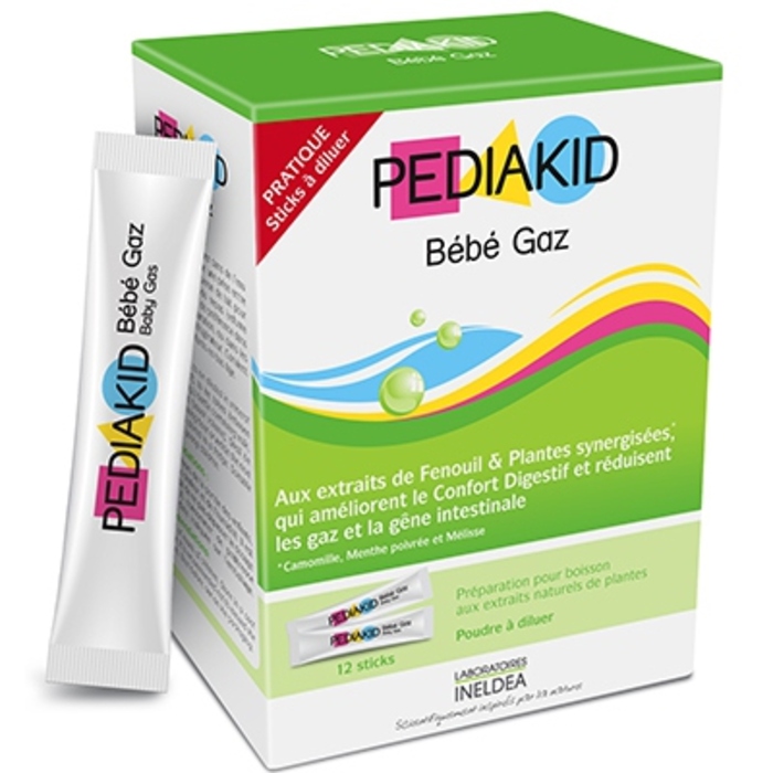 Bébé Gaz 12 sticks Pediakid Achat au meilleur prix Pharmacie en ligne