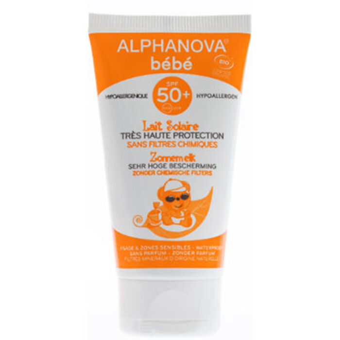 Photo de Lait solaire bébé spf50+ bio Alphanova Lait solaire bébé spf50+ bio Alphanova-133350