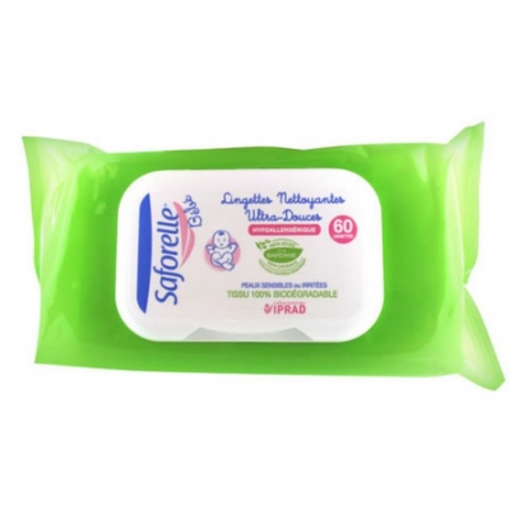 Photo de Bébé lingettes nettoyantes x60 Saforelle Bébé lingettes nettoyantes x60 Saforelle-140994