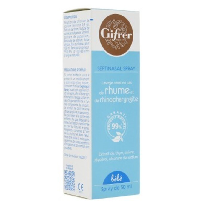 Photo de Bébé septinasal spray 50ml Gifrer Bébé septinasal spray 50ml Gifrer-216086