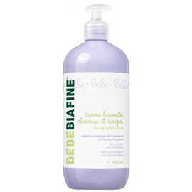 Bebebiafine crème lavante cheveux et corps - 500.0 ml - soins bébé - bébébiafine -124504