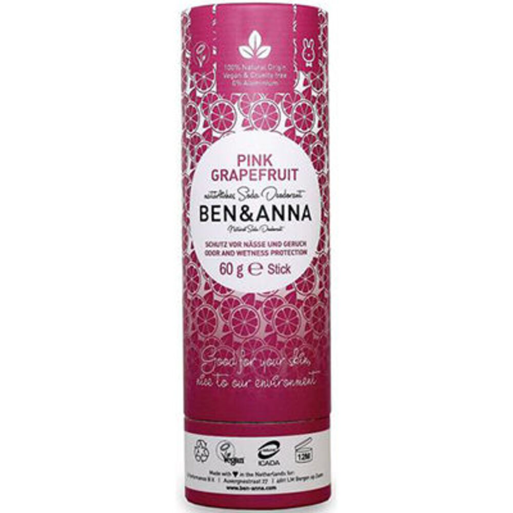 Photo de Ben & anna déodorant tube stick pink grapefruit 60g Ben anna Ben & anna déodorant tube stick pink grapefruit 60g Ben anna-222944