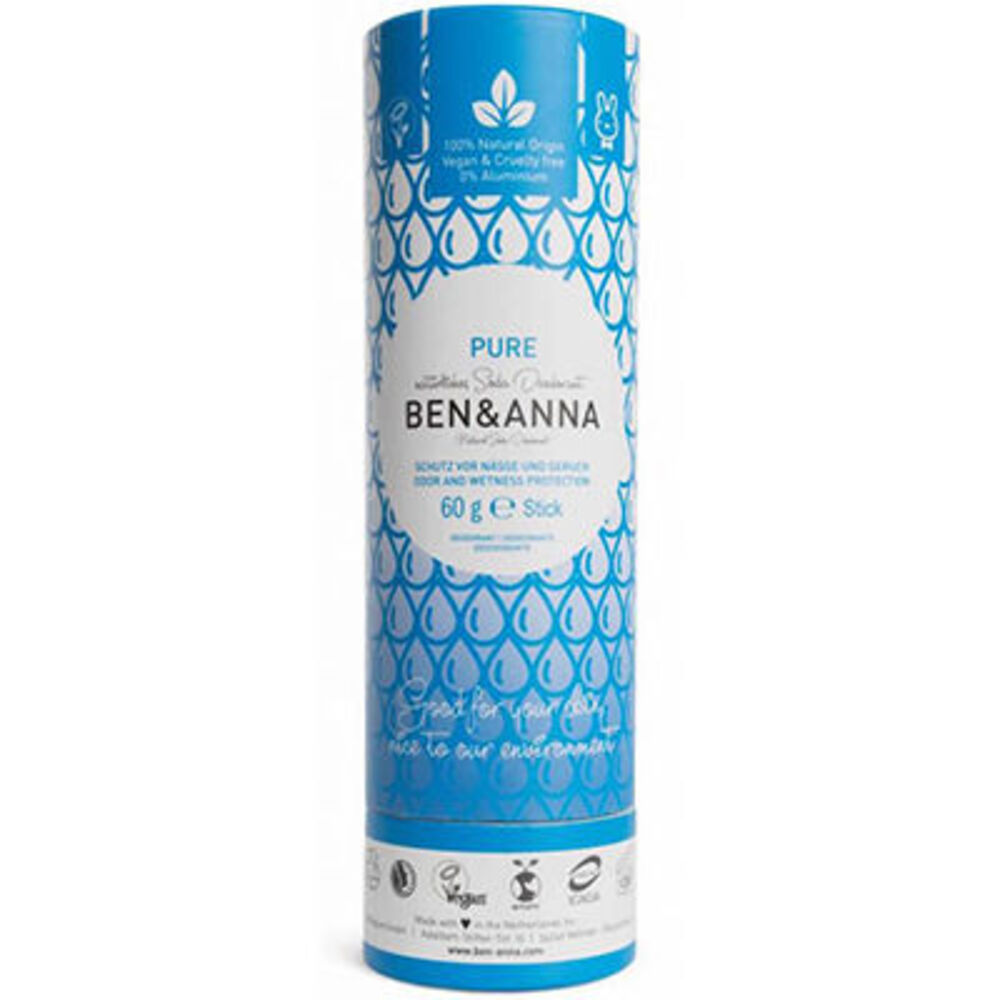 Photo de Ben & anna déodorant tube stick pure 60g Ben anna Ben & anna déodorant tube stick pure 60g Ben anna-222946