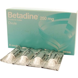 Betadine 250mg - 8 ovules - meda pharma -194304