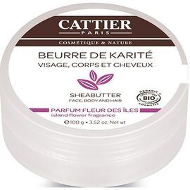 Beurre de Karité Fleur des Iles Bio 100g - 100.0 g - Beurre de Karité - Cattier Nourrit et protège visage, corps et cheveux-103889
