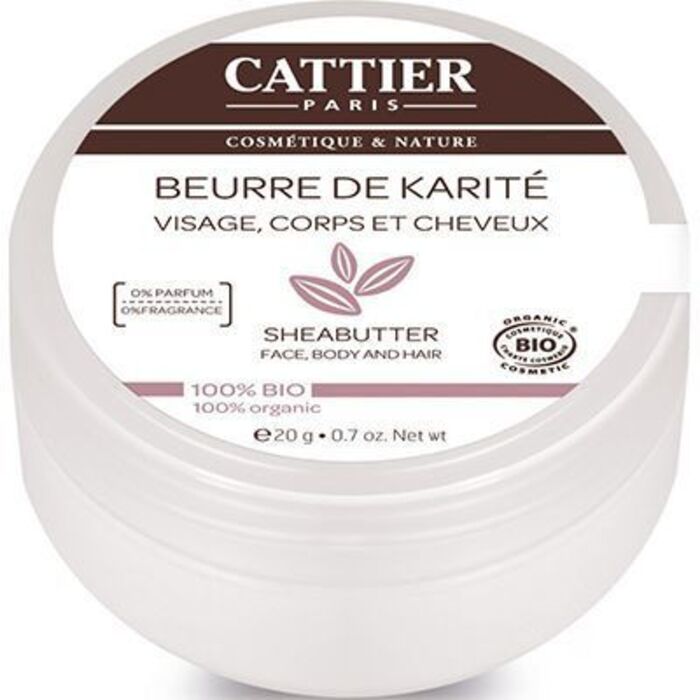 Photo de Beurre de karité nature bio 100g Cattier Beurre de karité nature bio 100g Cattier-1560
