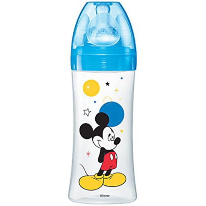 Photo de Biberon initiation+ mickey bleu 330ml Dodie Biberon initiation+ mickey bleu 330ml Dodie-213860