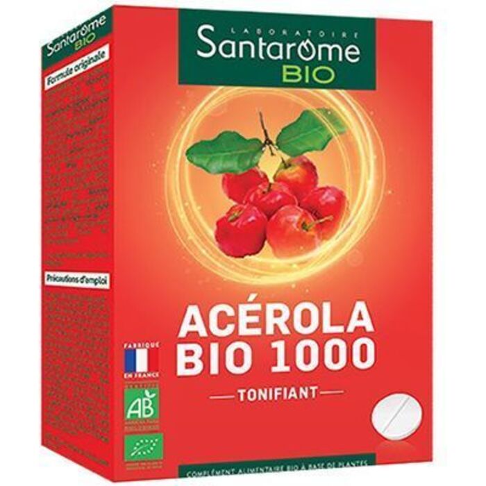 Photo de Bio acérola bio 1000 20 comprimés Santarome Bio acérola bio 1000 20 comprimés Santarome-222590