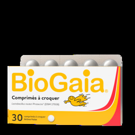 Biogaia probiotique goût fraise 30 comprimés à croquer - pediact -223902
