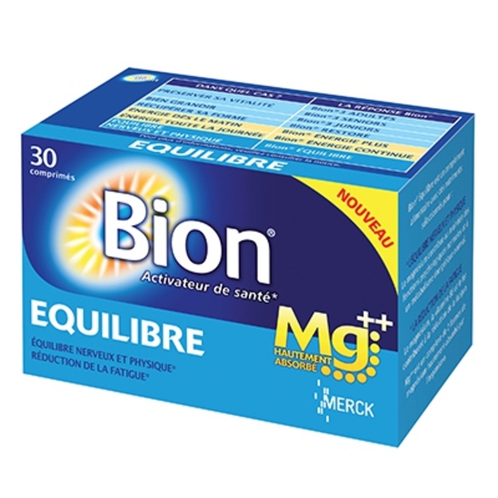 Photo de Bion 3 equilibre magnésium 30 comprimés Merck Bion 3 equilibre magnésium 30 comprimés Merck-148408