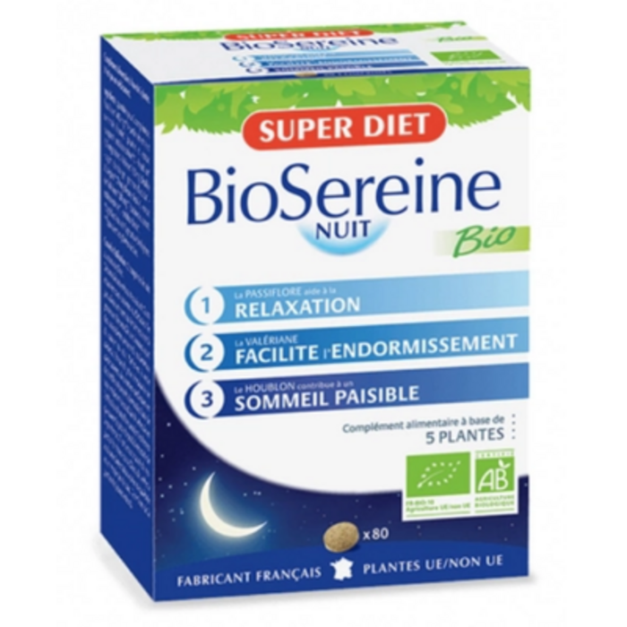 Biosereine nuit bio - 80 comprimés Super diet-4522