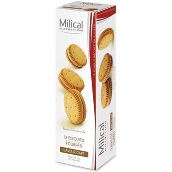 Photo de Biscuits fourrés café x12 Milical Biscuits fourrés café x12 Milical-189526