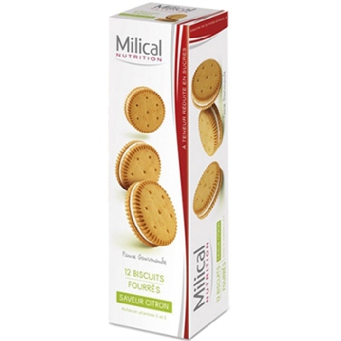 Photo de Biscuits fourrés citron x12 Milical Biscuits fourrés citron x12 Milical-195980