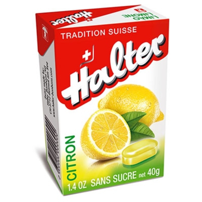 Photo de Bonbons citron sans sucre 40g Halter Bonbons citron sans sucre 40g Halter-195032