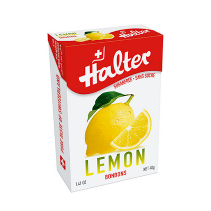 Photo de Bonbons citron sans sucre 40g Halter Bonbons citron sans sucre 40g Halter-195032