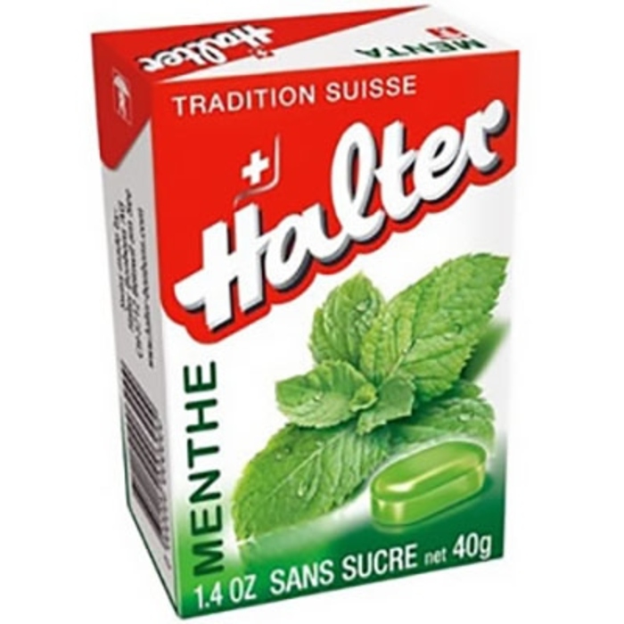 Photo de Bonbons menthe sans sucre - 40 g Halter Bonbons menthe sans sucre - 40 g Halter-197219