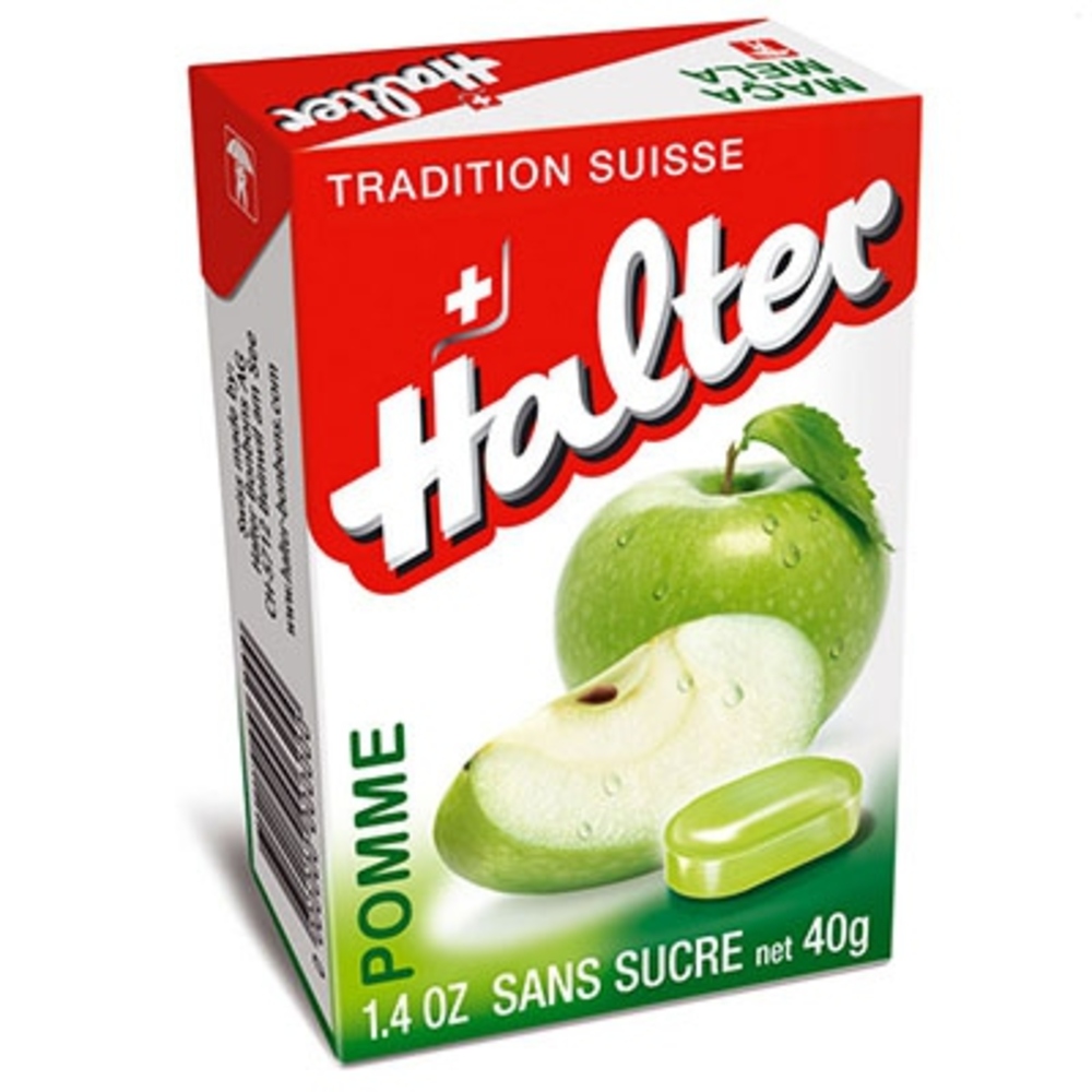 Photo de Bonbons pomme sans sucre - 40 g Halter Bonbons pomme sans sucre - 40 g Halter-195040