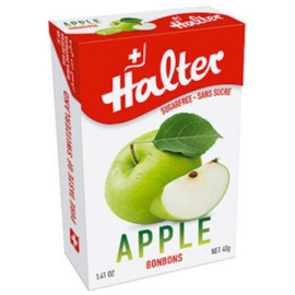 Bonbons pomme sans sucre - 40 g - halter -195040