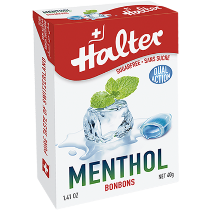 Photo de Bonbons sans sucre menthol - 40g Halter Bonbons sans sucre menthol - 40g Halter-206304