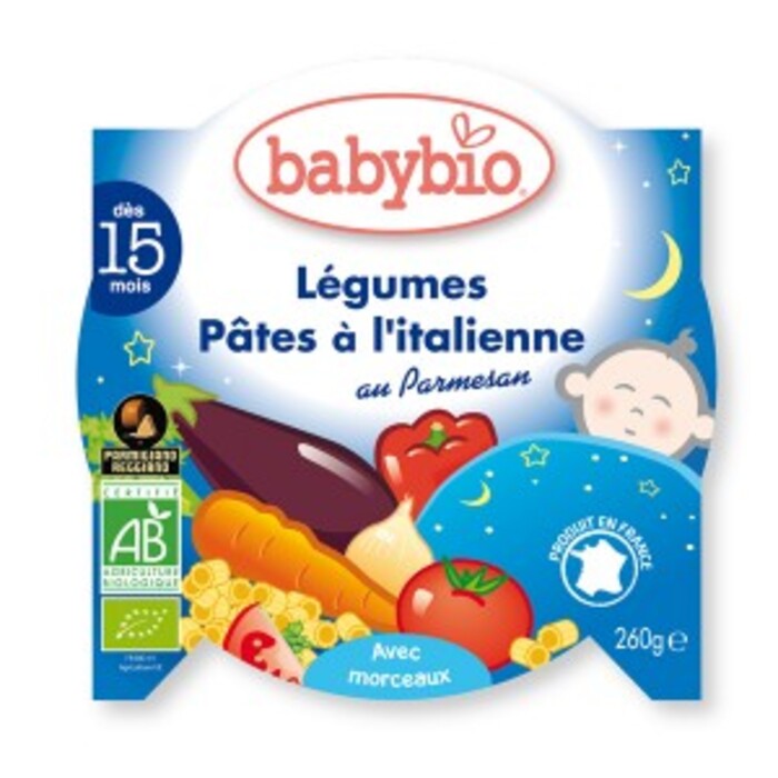 Photo de Bonne nuit légumes pâtes à l'italienne et... Babybio Bonne nuit légumes pâtes à l'italienne et... Babybio-133683