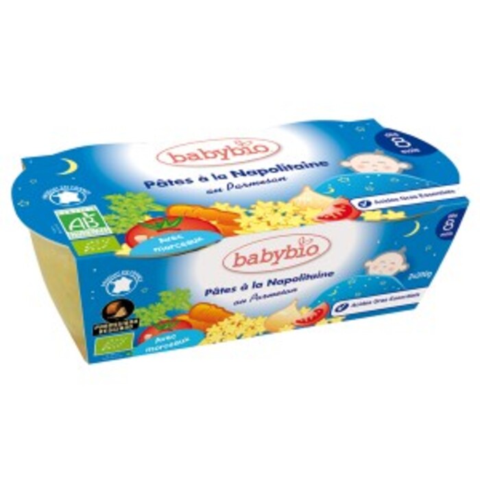 Photo de Bonne nuit pâtes napolitaine bio - dès 8 mois - 2 bols de... Babybio Bonne nuit pâtes napolitaine bio - dès 8 mois - 2 bols de... Babybio-133665
