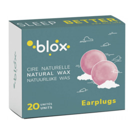 Bouchons d'oreille cire naturelle - 10 paires - blox -225753
