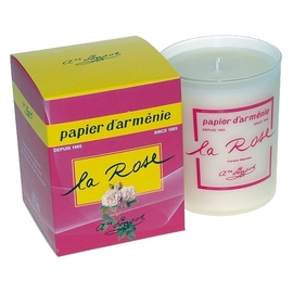 Bougie ROSE - 220.0 g - Papier d'Armenie - Papier d'Armenie -111476