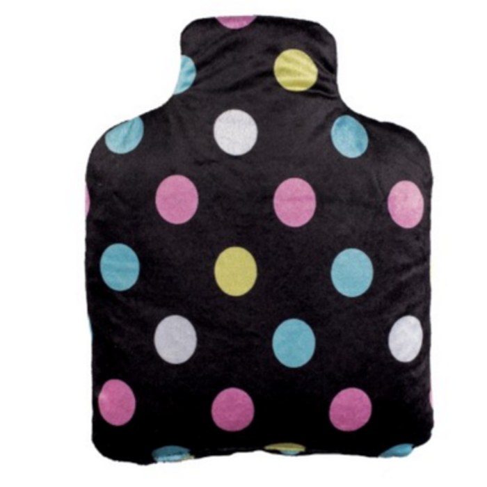 Photo de Bouteille bouillotte noir pois multicolores Pelucho Bouteille bouillotte noir pois multicolores Pelucho-223288