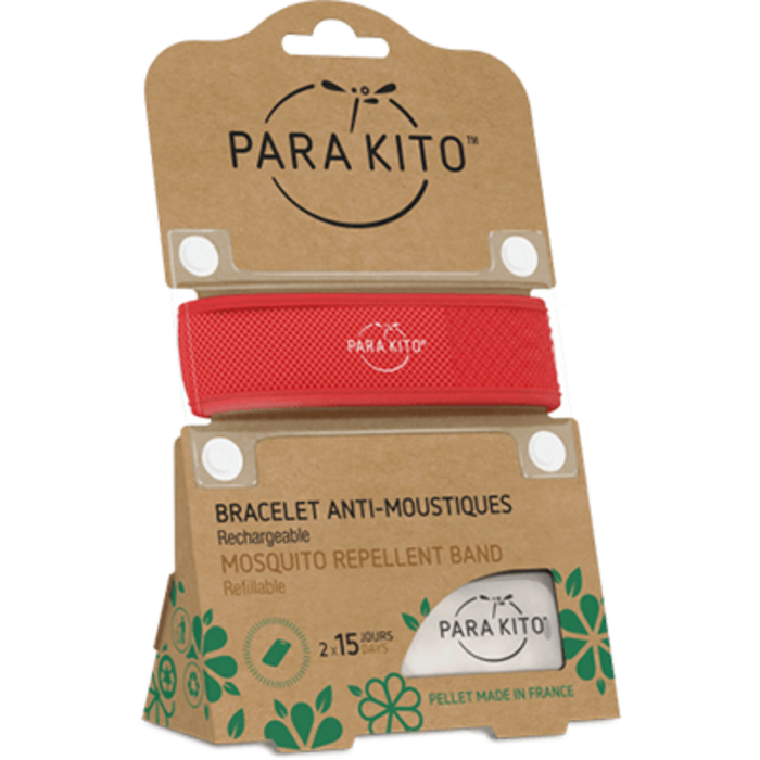 Photo de Bracelet anti-moustique rouge Para kito Bracelet anti-moustique rouge Para kito-220895
