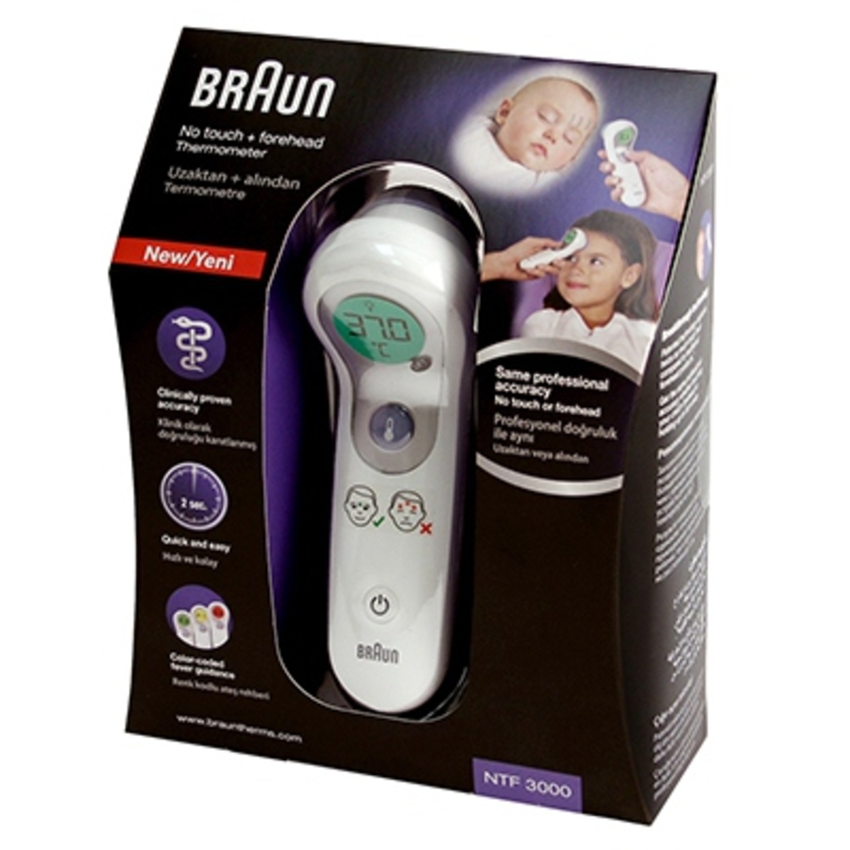Braun thermomètre sans contact + frontal braun Achat au meilleur