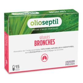 Bronches 15 gélules végétales - 15.0 unites - Aromathérapie - Olioseptil -137202