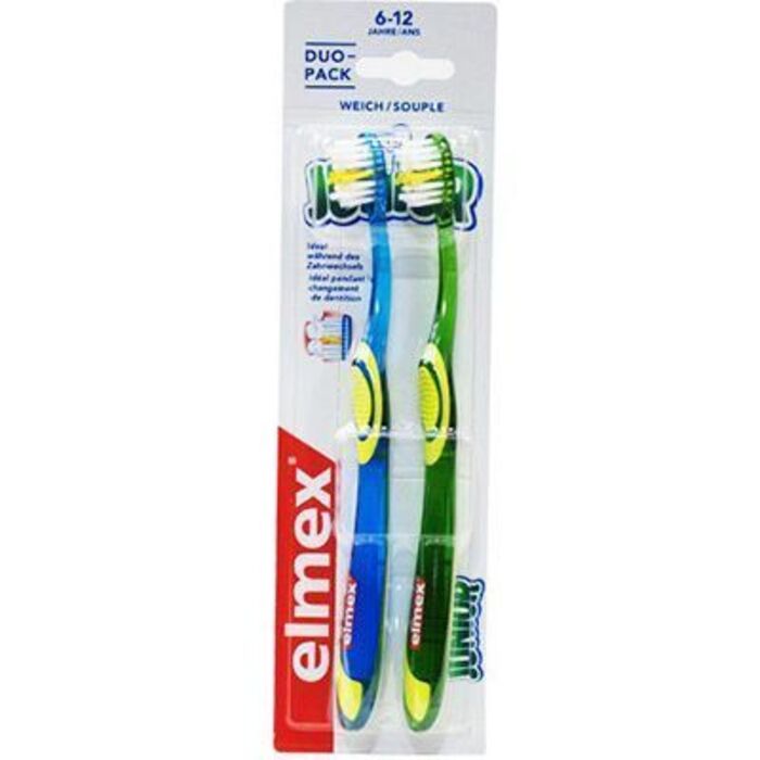 Photo de Brosse a dents anti-caries junior lot de 2 Elmex Brosse a dents anti-caries junior lot de 2 Elmex-226473