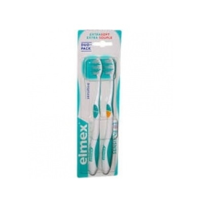 Photo de Brosse à dents sensitive souple x2 Elmex Brosse à dents sensitive souple x2 Elmex-128117