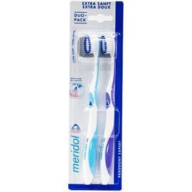 Brosses à dents MERIDOL PARODONT EXPERT extra souple lot de 2 - brosse a dents manuelle - Méridol -226479